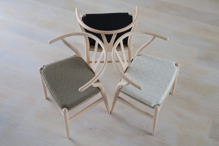 Yチェア専用シートクッション タンバリンハリンダル／ホワイト Yチェア