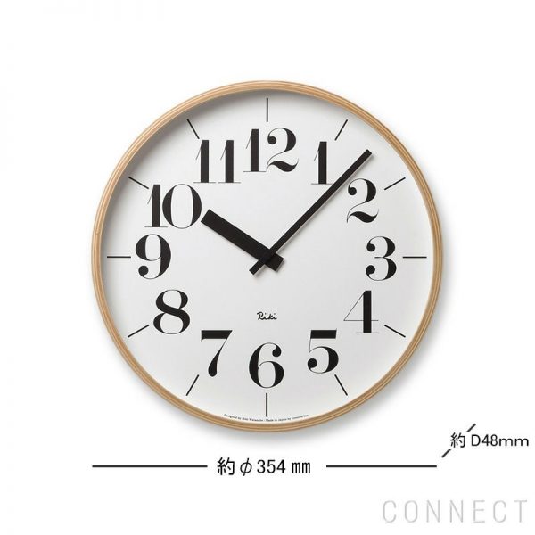Riki clock(リキクロック) 太字　L（φ354mm）