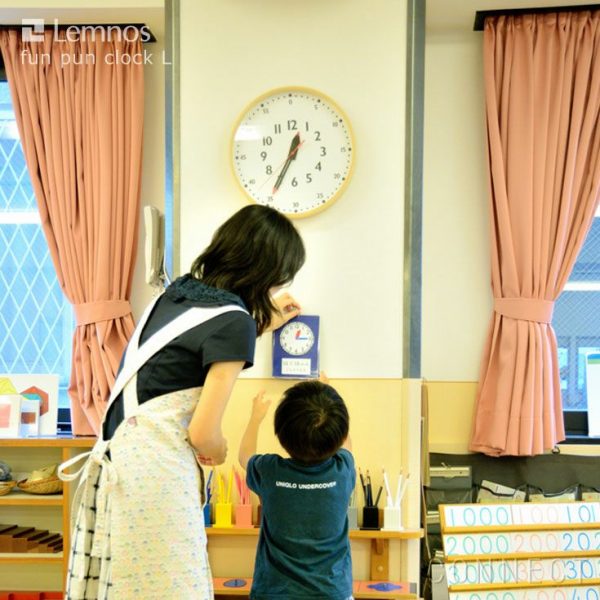 fun pun clock L ( ふんぷんくろっく) 掛け時計
