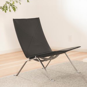 合皮クラブチェア◎ モダンデザインラウンジチェア／低座面／店舗・サロン・書斎 ポール・ケアホルムの名作ラウンジチェアPK22 ～美しさへの追求