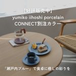 【好評販売中】yumiko iihoshi porcelain(イイホシユミコ)×CONNECT別注「瀬戸内ブルー」