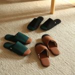 Kvadrat「Patio(パティオ)」生地を採用した北欧インテリアに馴染むスリッパが新登場!